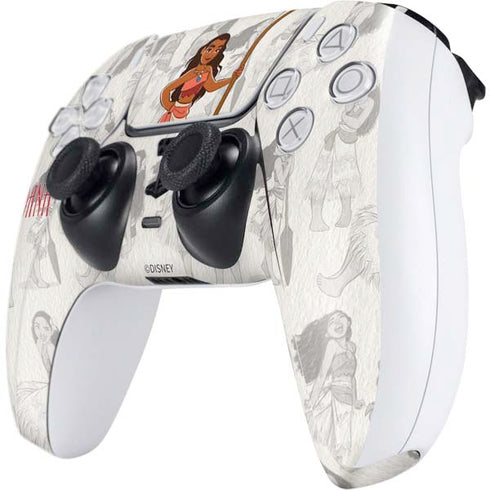 Disney Princess Moana Pattern PS5 Controller Skin